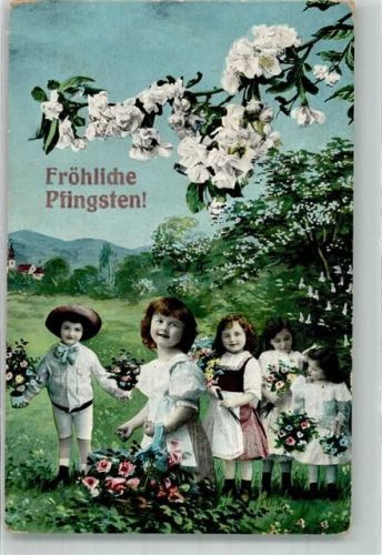 Kinder Blumensträuße Bäume in der Blüte