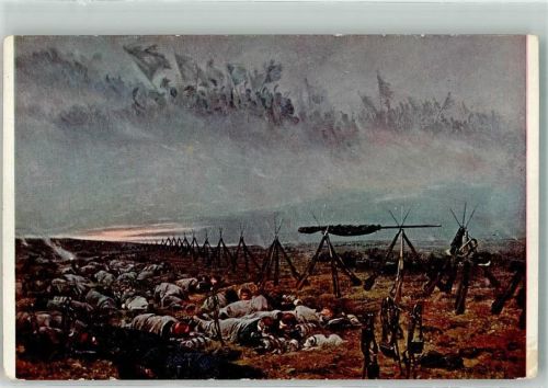 sign. Detaille Soldaten träumen im Schlaf im Biwak von den Siegreichen Ahnen Musee du Luxembourg