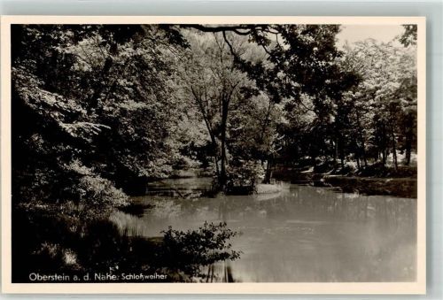 Idar-Oberstein Schlossweiher Foto Original aus Archiv eines Ansichtskartenverlags