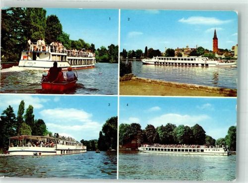 Berlin Mitte Weiße Flotte Schiffe d. Bezirks- u. Dichterklasse