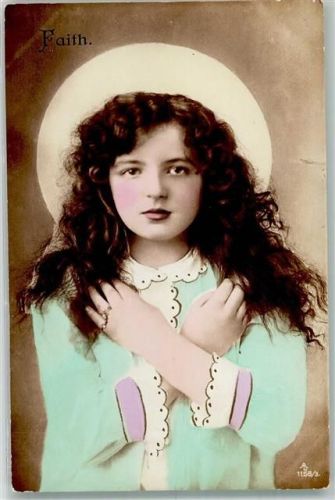Glaube, Liebe, Hoffnung Serie : Faith 1158/3 Verlag AL Aristophot Co London Foto