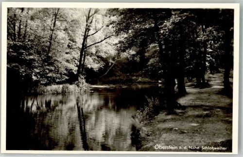 Idar-Oberstein Schlossweiher Foto Original aus Archiv eines Ansichtskartenverlags