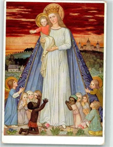 1941 Missionsmadonna Heilige Religion Schwarzafrikaner