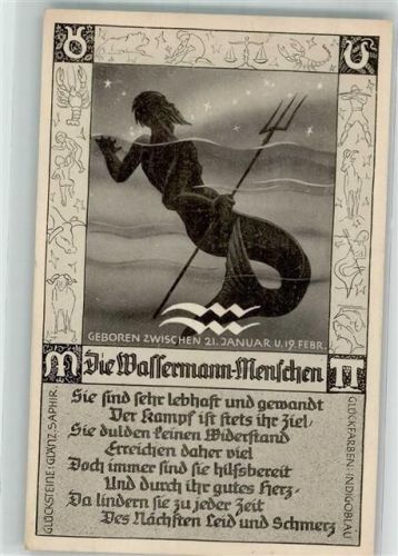 Die Wassermann Menschen Rückseite Text