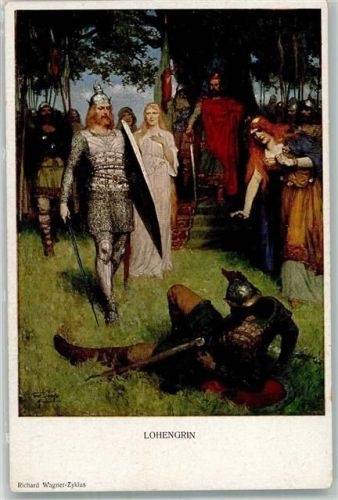 sign. Leeke Ferd. Lohengrin Richard Wagner Zyklus Nr. 984