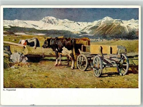 Verlag Classen Nr. 3311 Landwirtschaft Kühe Bauernwagen Tränke
