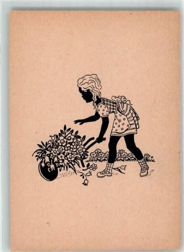 Kind Schubkarre Blumen