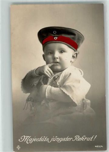 1916 Kleiner Junge mit feldgrauer Feldmütze WSSB 463/4 WK I