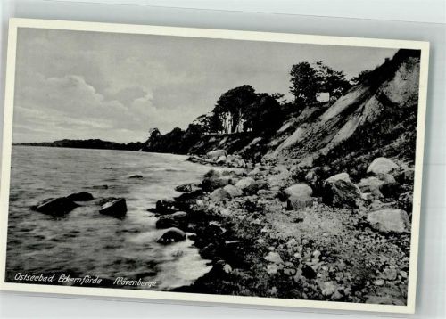 Eckernförde 1936 Steilküste Eiszeitfindlinge Mövenberge