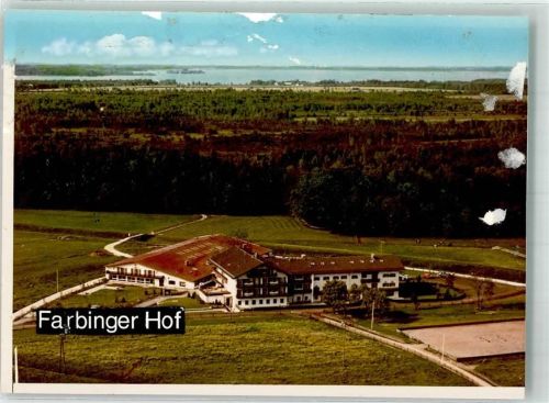 Bernau Fliegeraufnahme Hotel Farbinger Hof Ort handschriftlich Foto Original aus Archiv eines Ansichtskartenverlags