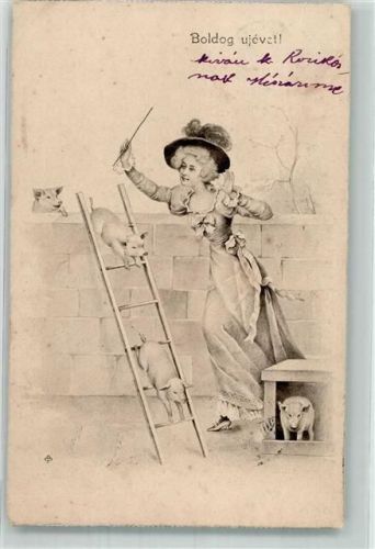 1904 Neujahr Frau S. B. Vienne