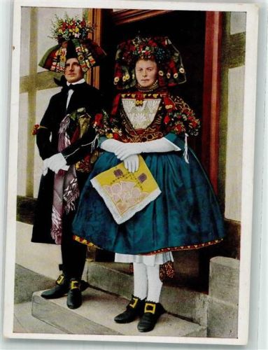 Schwälmer Brautpaar Verlag Bruno Hansmann Nr. 50801