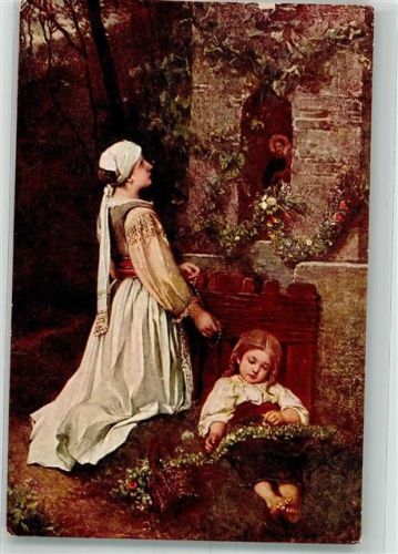 Frau Kind Kapelle im Walde sign. Cermak Jaroslaw JPP Nr.2078