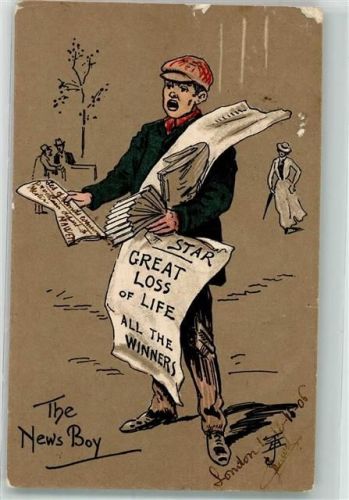 1906 The News Boy Frau E.F.A. Serie 533