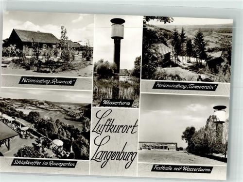 Langenburg Pension Roseneck Cafe Wasserturm Festhalle