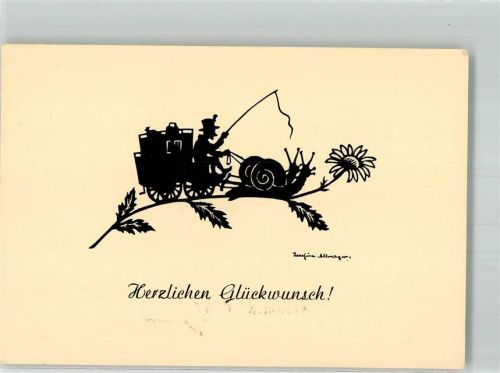 Nr. 242 Kutsche wird von Schnecken gezogen