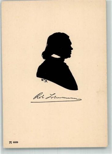 1925 Scherenschnitt faksimile Unterschrift Verlag Ackermann Serie 661