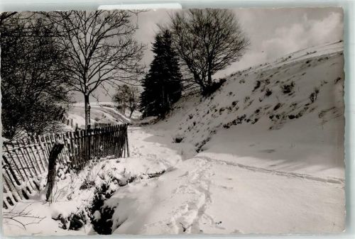 Wingeshausen Winter Ort handschrfitlich Foto Original aus Archiv eines Ansichtskartenverlags