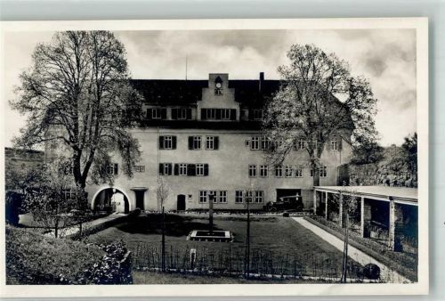 Wildberg Altes öffentliches Gebäude mit Park Oldtimer Ort handschriftlich