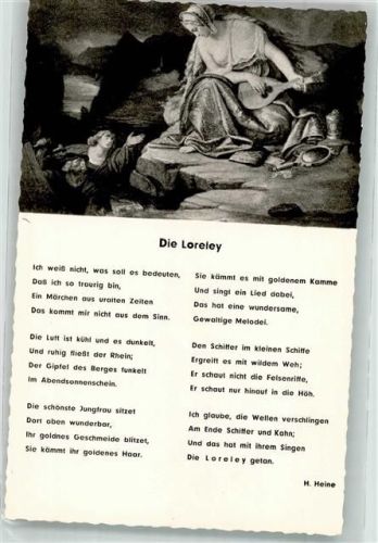 St. Goarshausen Sagen Die Loreley Gedicht