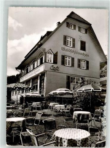 Bad Herrenalb 1959 Cafe Pension Waldschlösschen