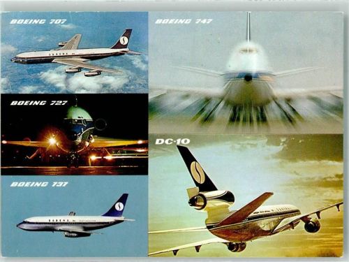Belgian world airlines Boeing 707 747 727 737 DC-10