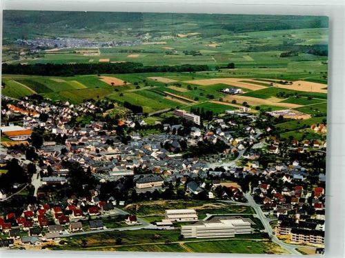Nastätten Fliegeraufnahme des Ortes mit Neubaugebiet
