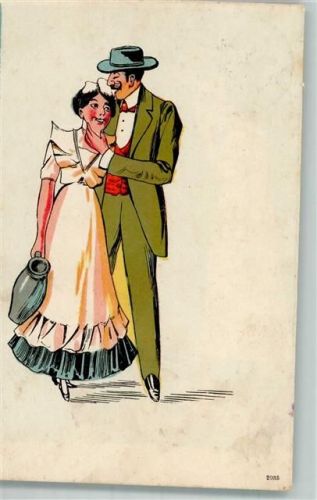 1919 Liebelei Weinkrug Künstlerekarte