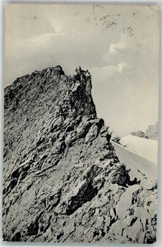 1911 Am Ostgrat der Dawinspitze Hüttenstempel