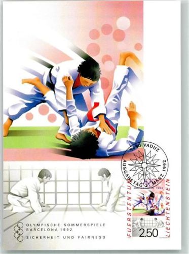 Barcelona 1992 Sommerspiele Judo Sondermarken Philatelie MK Nr. 107