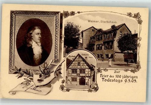 Weimar 100 jährige Feier Todestag Schiller Sterbehaus 9.5.05