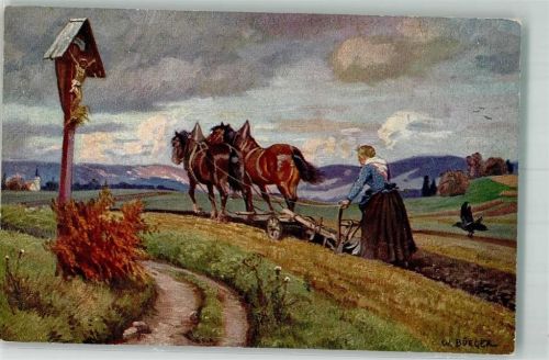 sign. Bürger W. Frau am Pflug F.Ph.G. Serie 143 Nr. 3824