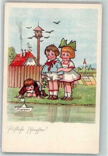 Kinder Taubenschlag Storch