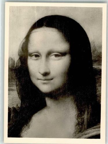 sign. Da Vinci Leonardo Mona Lisa Louvre Verlag A. Egger Nr. 64