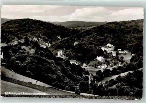 Hayingen 1957 Burg Maisenburg Schülzburg Foto AK