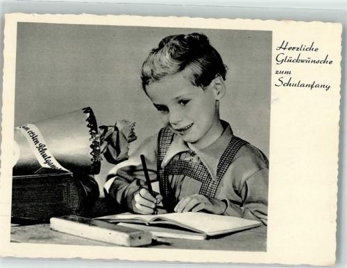 Kind Schultüte Tornister Füller
