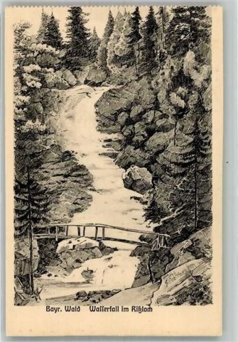 Bodenmais Wasserfall im Rißloch Verlag Hans Pernat