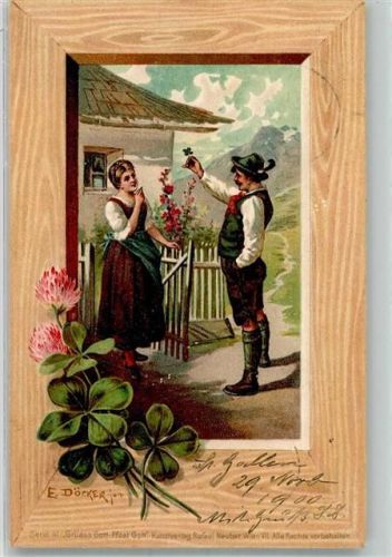 1900 Tracht Verlag Rafael Neuber Grüß Gott Serie 41