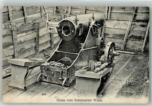 Wahn 1907 Schiessplatz Kanonengeschütz