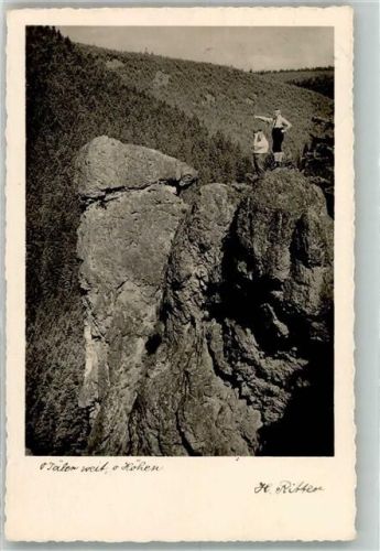 Murg 1939 Foto Ritter, H. Oberhof Kulissenfelsen