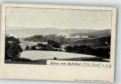 Bredeney Villa Hügel vor Aufstauung des Baldeneysee