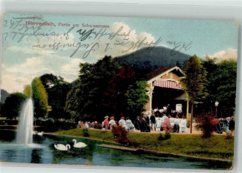 Bad Herrenalb 1911 Schwanensee