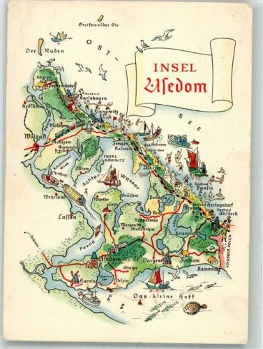 Zinnowitz Usedom Landkarte