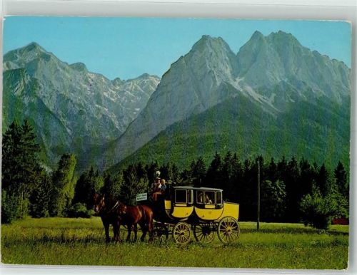 82467 W8100 Garmisch-Partenkirchen - Postkutsche Zugspitze
