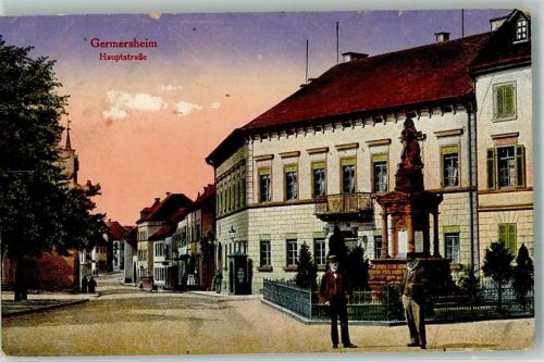 76726 W6728 Germersheim 1919 - Denkmal Hauptstrasse