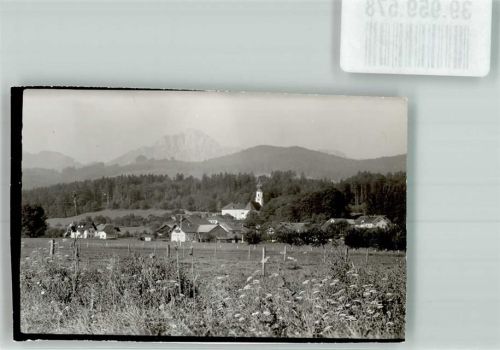 83404 W8229 Ainring FOTO KEINE AK Kirche Ort handschriftlich Foto Original aus Archiv eines Ansichtskartenverlags