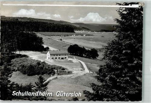 Usseln Schullandheim Gütersloh Ort handschriftlich Foto Original aus Archiv eines Ansichtskartenverlags