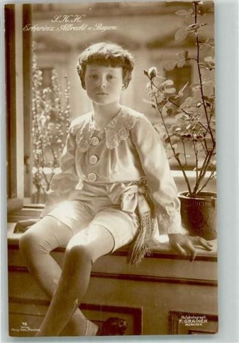 Erbprinz Albrecht Nr. 76 Percy Hein Adel Bayern Foto AK