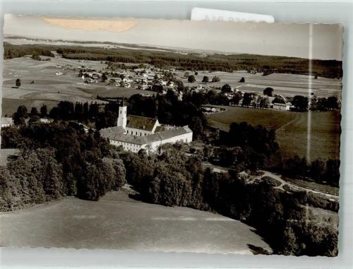 Dietramszell Fliegeraufnahme des Klosters Augustiner-Chorherrenstift Ort handschriftlich Foto Original aus Archiv eines Ansichtskartenverlags