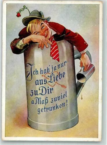 Humor Bierkrug Spruch Verlag Lengauer Nr.3145 Posthilfstelle
